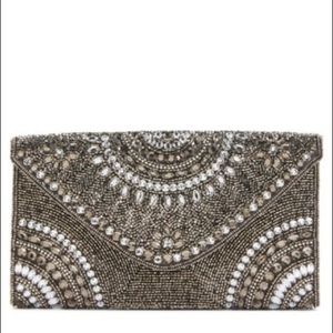 Nordstrom Alhambra Beaded Envelope Clutch